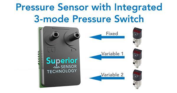 Superior Sensor Technology First To Offer Integrated Pressure Switch