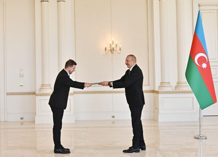 President Ilham Aliyev Receives Credentials Of Newly Appointed