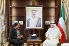 Qatar's Permanent Representative To UN Meets UN Official...