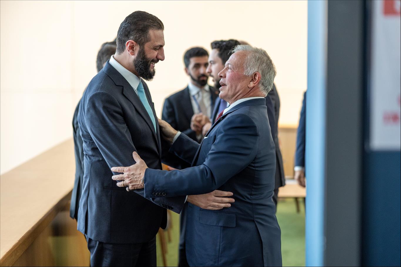 King Meets Syria President In New York...