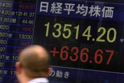 Tokyo shares jump 5% as dollar boosts Asia markets