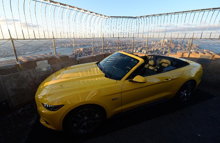Ford Mustang turns 50 atop Empire State Building