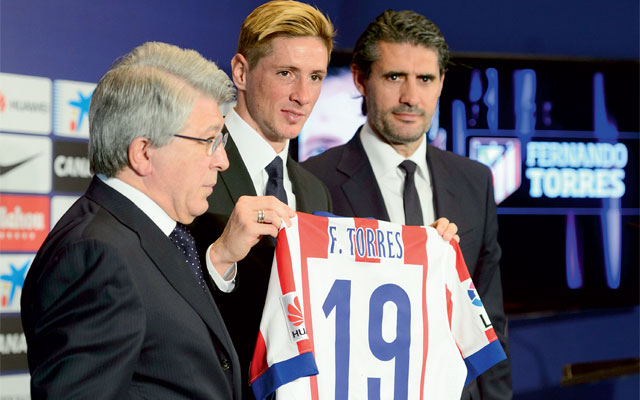 Fernando Torres unveiled in return to Atletico Madrid