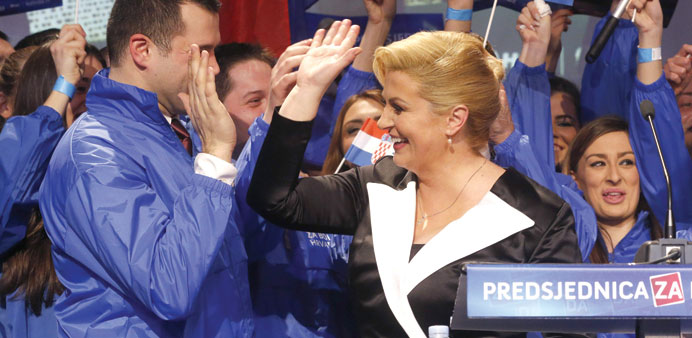 Conservative elected first female Croatia president