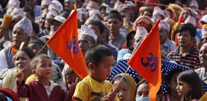 Nepal police clash with activists seeking Hindu state