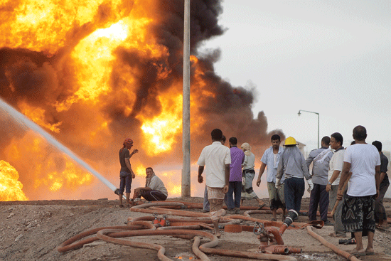 Fire at Aden refinery