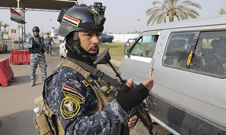 Suicide car bombing at Baghdad checkpoint kills 6 people
