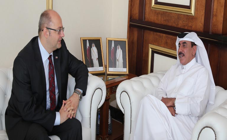 Qatar- Minister of Transport Meets Bulgarian Ambassador