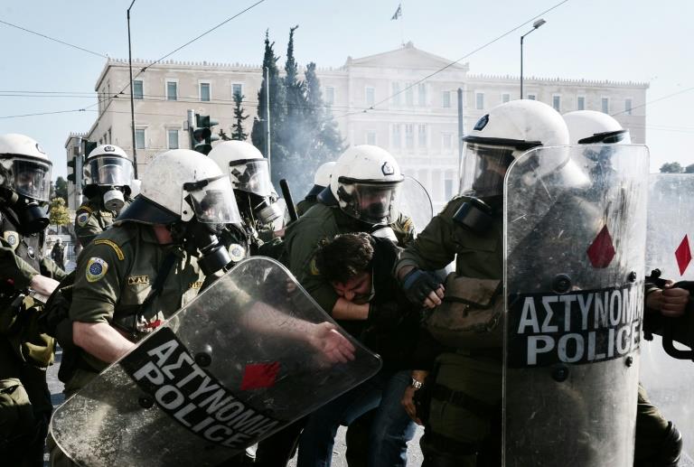 Greek farmers protest against tax hikes in bailout deal