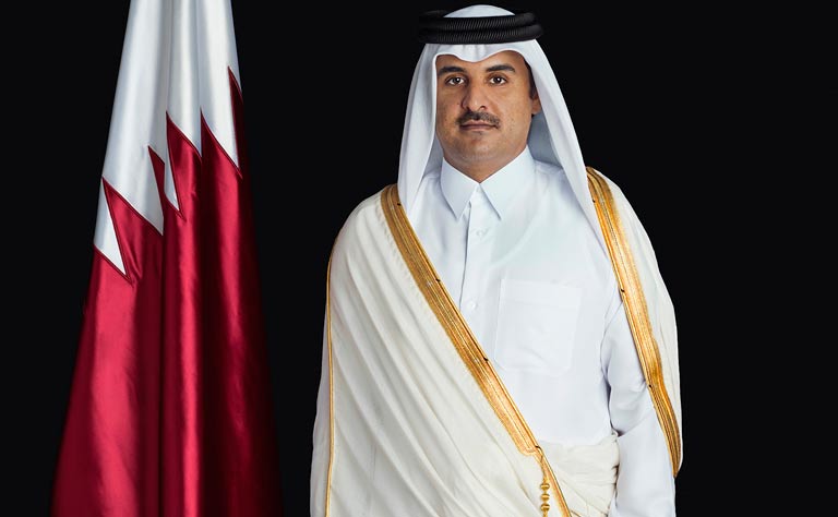 HH the Emir Sends Cable of Congratulations to Nepal Presidentpp
