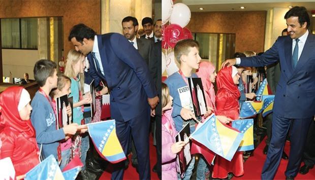 Emir attends QC event for Bosnian orphans