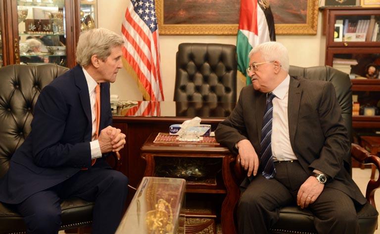 Qatar- Abbas Meets Kerry in Amman