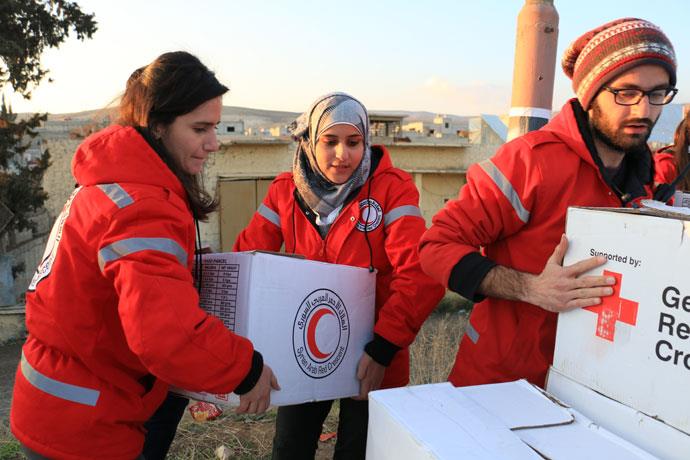Aid reaches besieged Damascus suburb: Red Cross