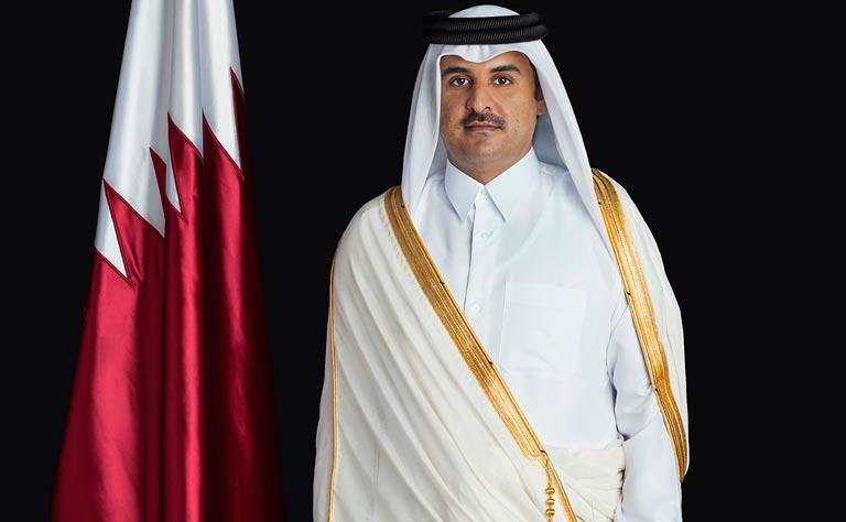 Qatar- HH the Emir Meets President of Belarus