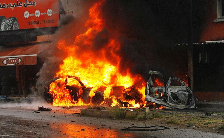 Qatar- Car Bomb Explodes in South Lebanon