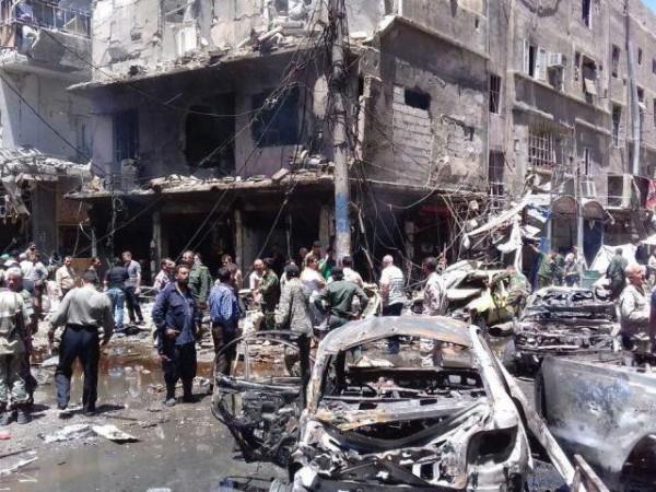 At least 20 Killed in Two Explosions in Damascus Suburb