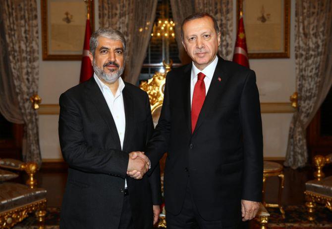 Turkish President Erdoan meets Hamas leader Mashal in Istanbul