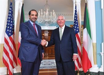 Kuwait's Cabinet Affairs Minister holds talks with US State Secretary