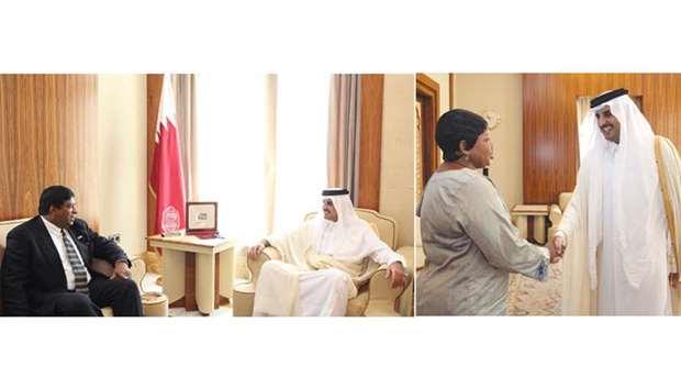 Emir meets Sri Lankan FM, ICC chief prosecutor
