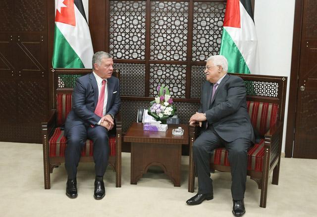 King meets Abbas in Ramallah, pledges constant support