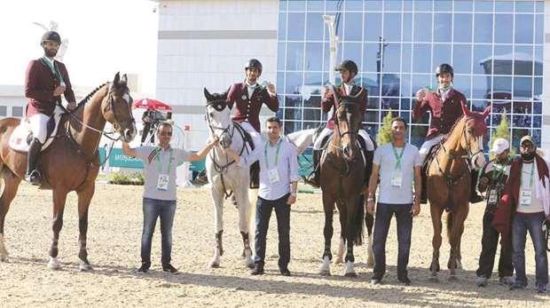 Qatar win team jumping silver in Ashgabat