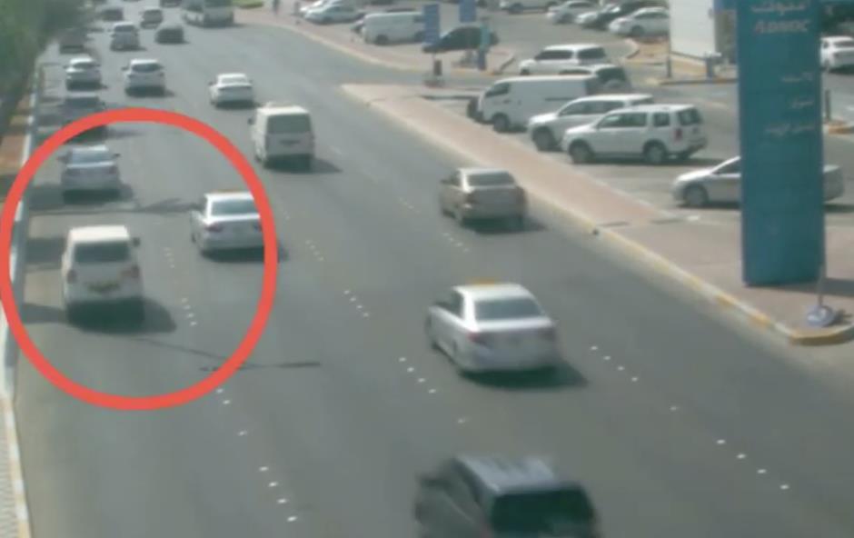 Video: Palm tree nearly misses speeding vehicle on UAE road
