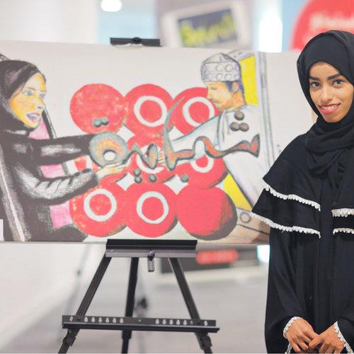 Oman- Ooredoo rewards 5th place winner of art competition