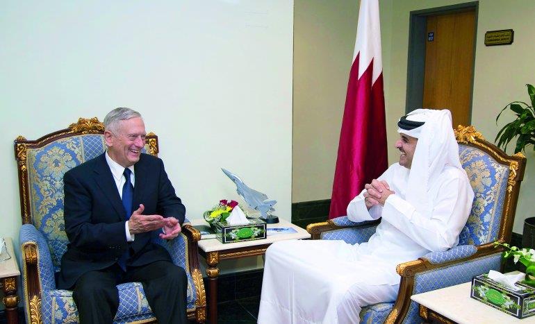 Qatar- Emir meets US Secretary of Defence