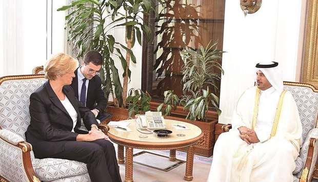 Qatar- Prime Minister meets Italian Defence Minister