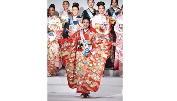 Nepali contestant for beauty pageant