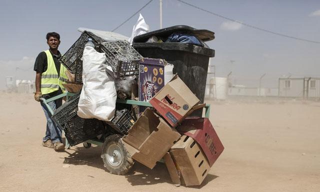 Refugees turn waste into work at Zaatari camp