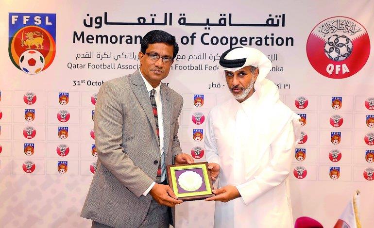 Qatar Football Association renews partnerships with Iraq and Sri Lanka