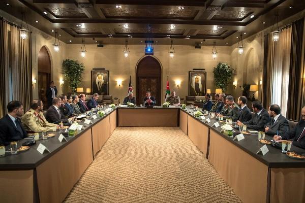 Jordan- King Receives UAE Defence College Delegation