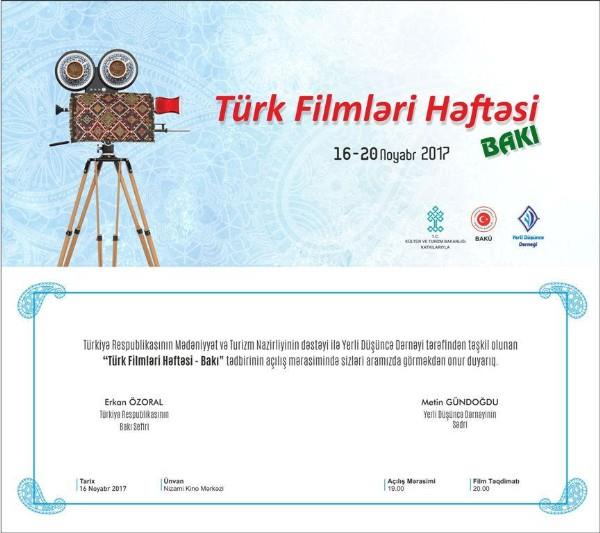 Week of Turkish cinema due in Baku