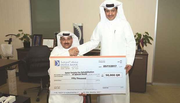 Doha Bank donates to Special Needs cause