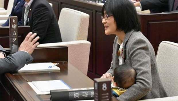Qatar- Baby banned from Japanese municipal assembly