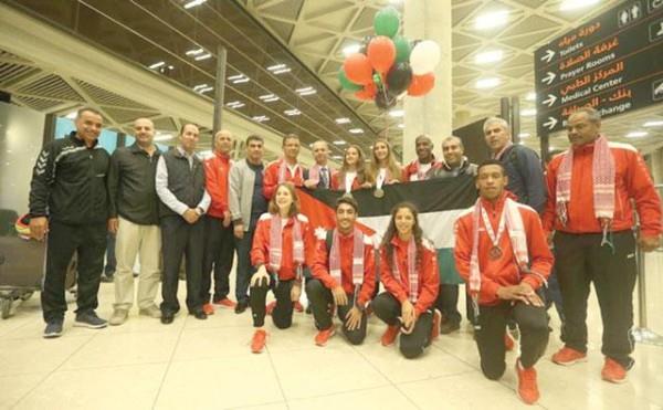 Jordan- Successful athletes receive heroes' welcome home