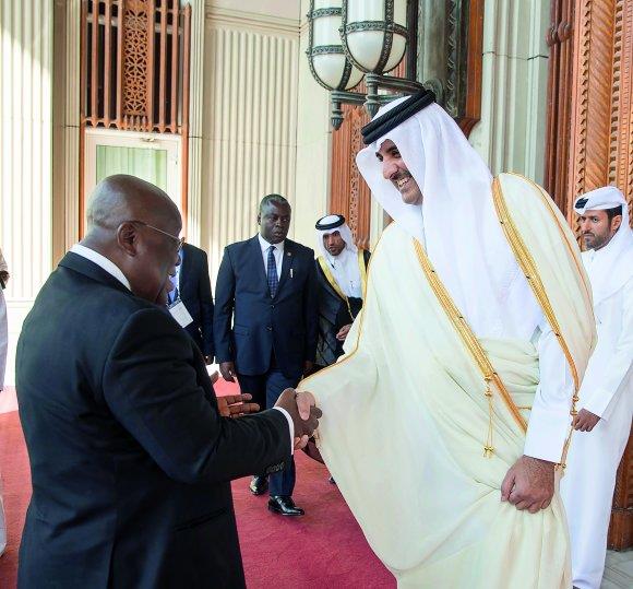 Qatar- Emir meets President of Ghana