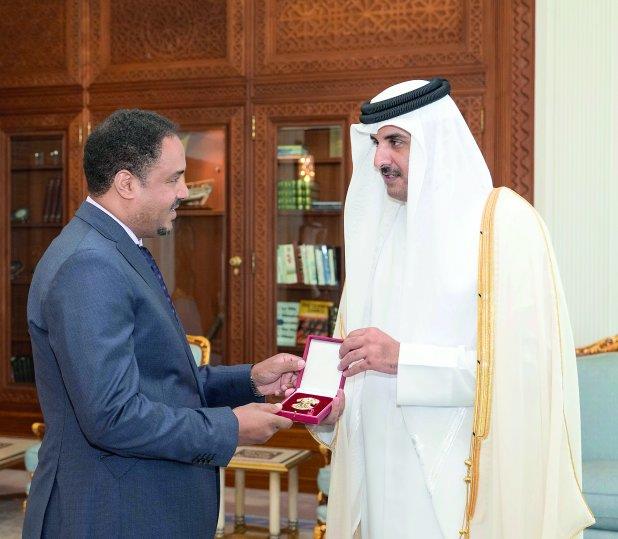 Qatar- Emir meets outgoing Ambassador of Ethiopia
