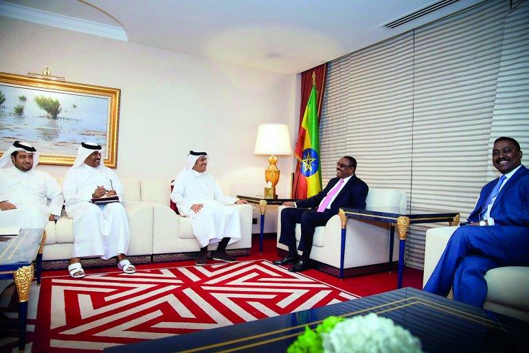 Qatar- FM meets Ethiopian Prime Minister