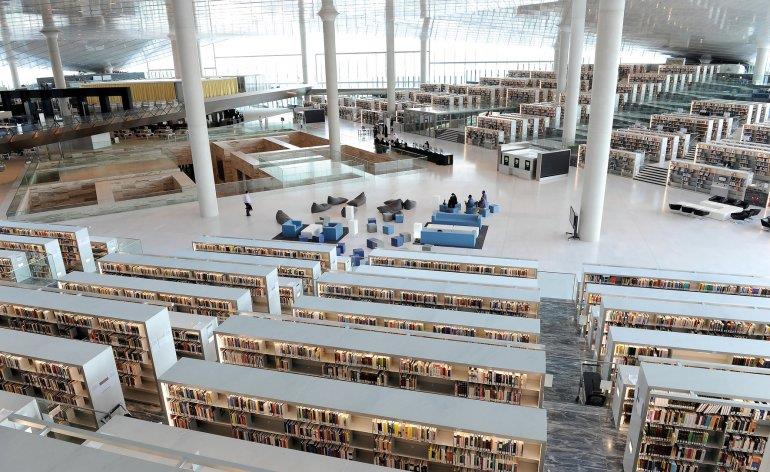 Qatar National Library with over one million books opens today