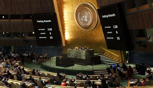 Defying Trump, countries vote in favor of UN Jerusalem resolution