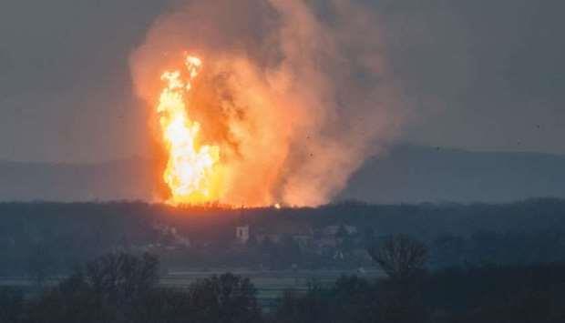 Blast at gas pipeline hub