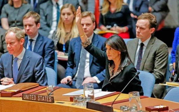 US vetoes UN call for withdrawal of Trump Jerusalem decision
