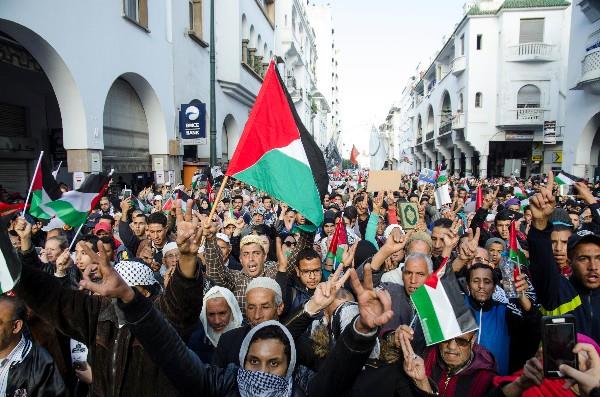 Rabat Rallies for Palestine: 'Jerusalem is Ours!'