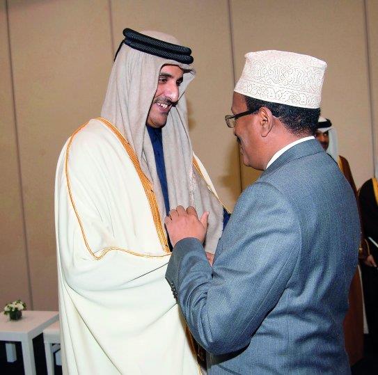 Qatar- Emir meets President of Somalia