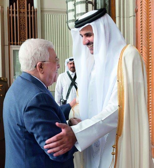 Qatar- Emir and Palestinian President discuss Jerusalem issue