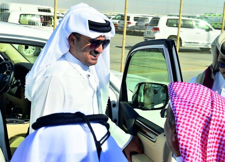 Qatar- Emir attends part of Founder's Camel Festival Competitions