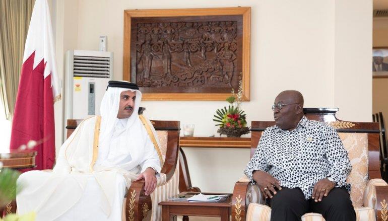 Qatar- Emir and President of Ghana discuss bilateral relations
