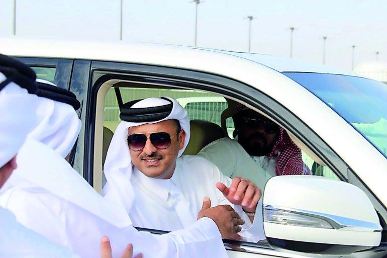 Qatar- Emir attends Arabian Camels Race